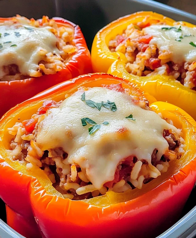 Gefüllte Paprika mit Hackfleisch