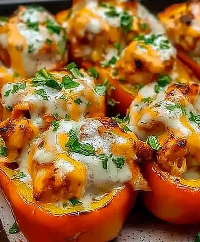 Buffalo Hähnchen Paprika Füllung