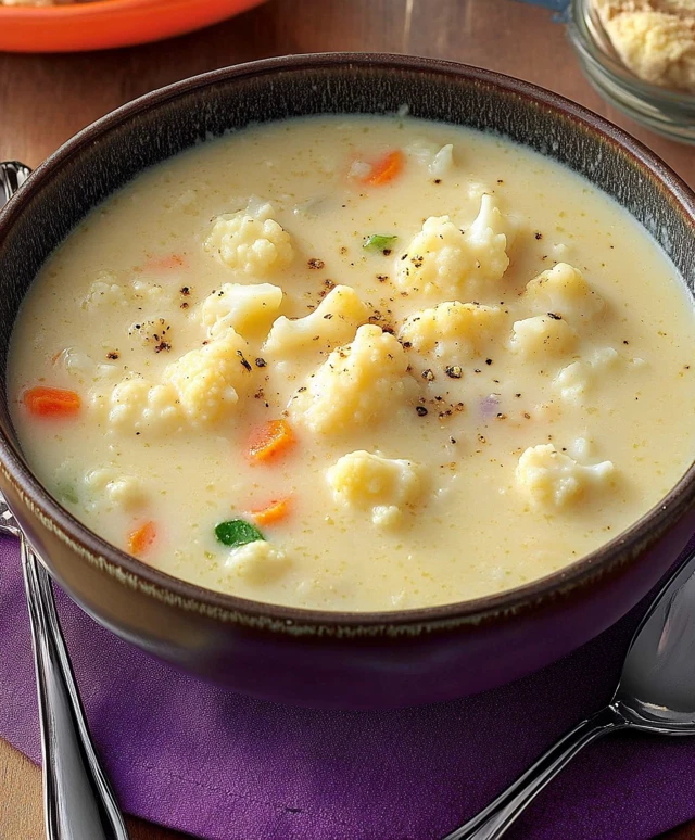 Blumenkohlsuppe kochen