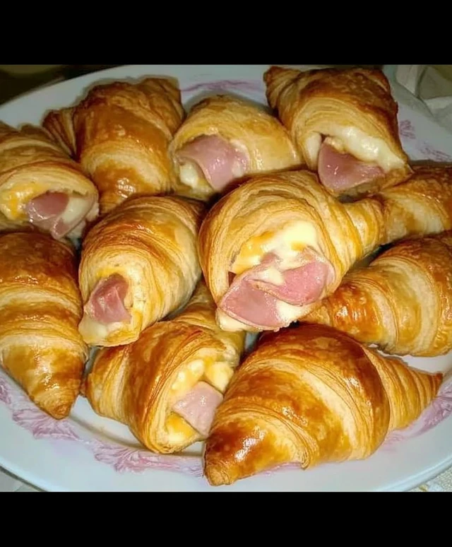 Schinken Käse Hörnchen herstellen