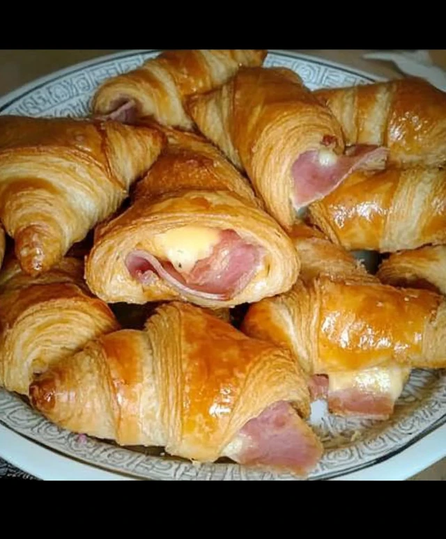 Schinken Käse Hörnchen herstellen