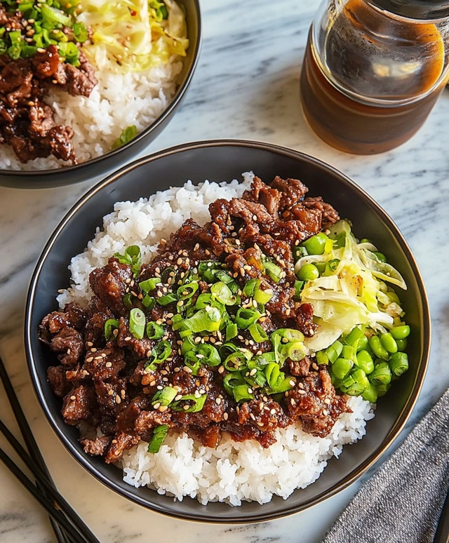 Koreanische Rindfleisch Schalen